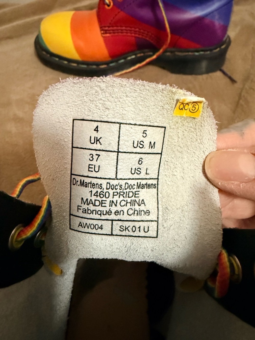 Dr. Martens Rainbow Pride Lace-Up Boots - Picture 4 of 6
